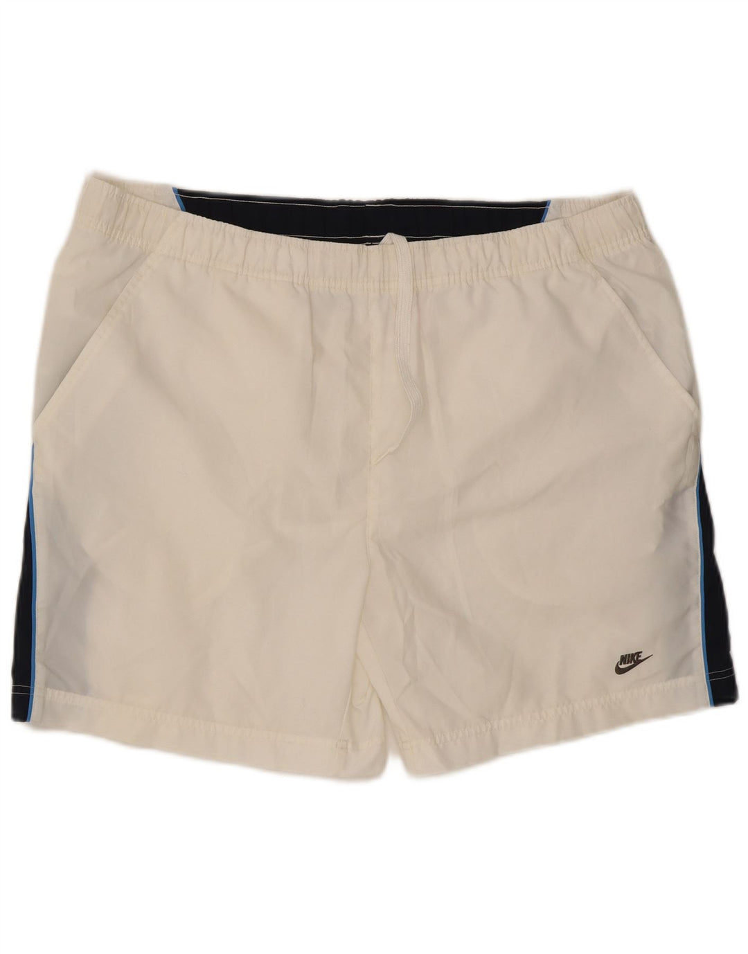 Nike herre svømmeshorts XL hvid colourblock polyester