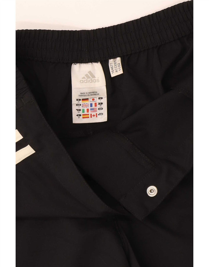 Adidas Womens Climalite Casual Shorts UK 12 Medium W28 Black Polyester