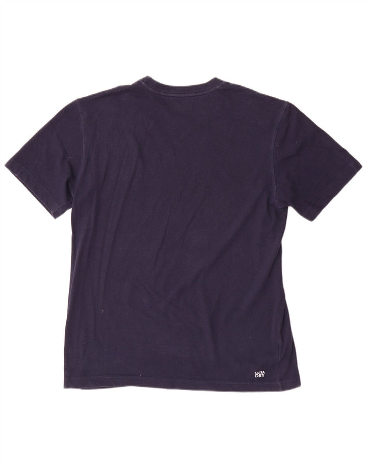 Lacoste Herre T-shirt Top størrelse 3 Lille marineblå bomuld
