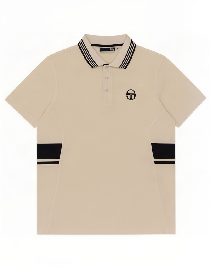 Sergio Tacchini herre poloshirt Medium White Colourblock