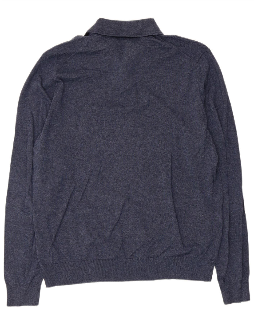 Marks & Spencer Herre Polo Neck sweater Medium Navy Blue Flecked