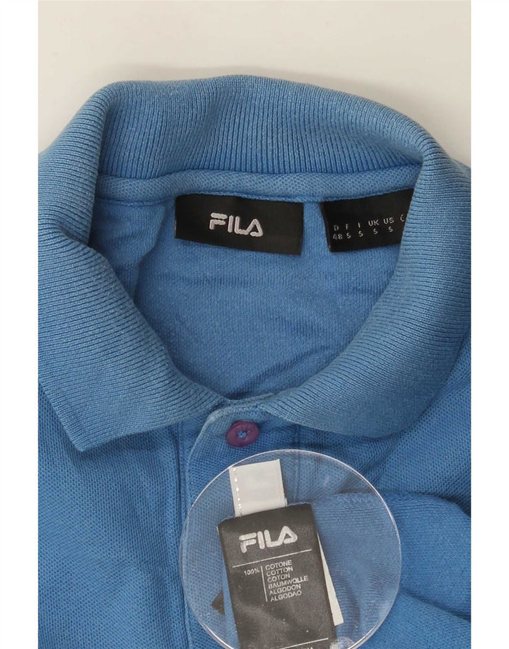 Fila Polo skjorte til mænd, lille blå bomuld