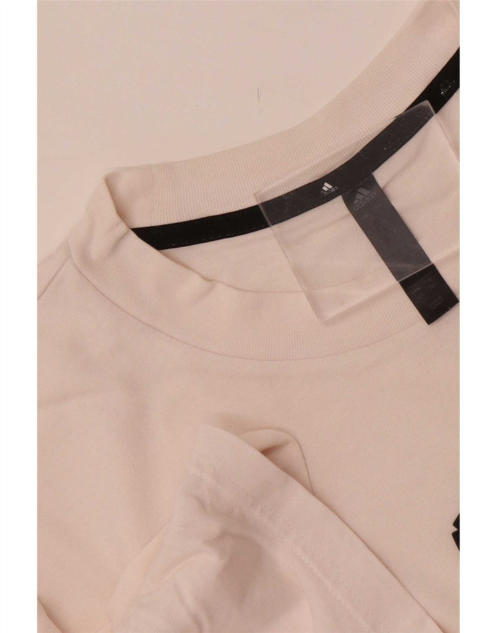 Adidas T-shirt top til mænd, stor hvid