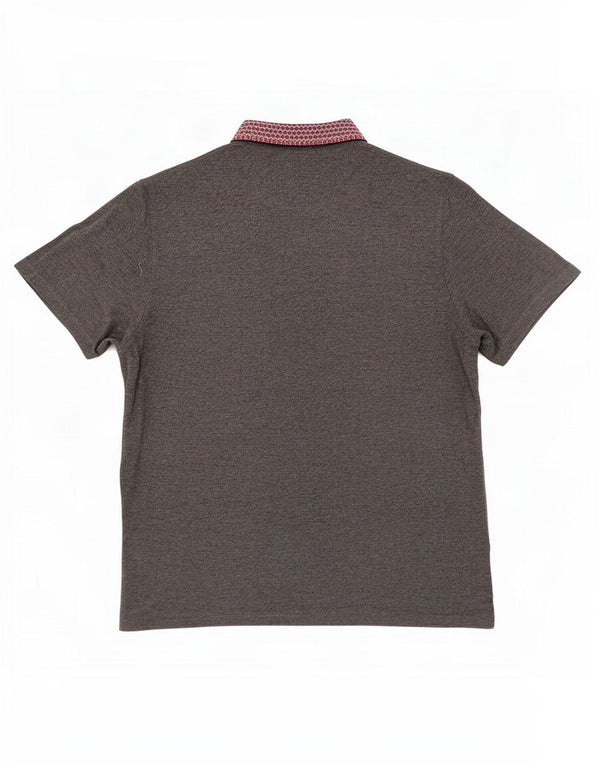 Ted Baker Herre Rugby Polo Shirt Størrelse 7 3XL Grå Bomuld