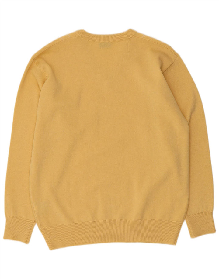 Gabicci Herre V-hals sweater Medium Gul Uld