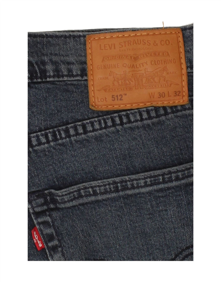 LEVI'S Mens 512 Slim Jeans W30 L29 Blue Cotton Vintage Levi's and Second-Hand Levi's from Messina Hembry 