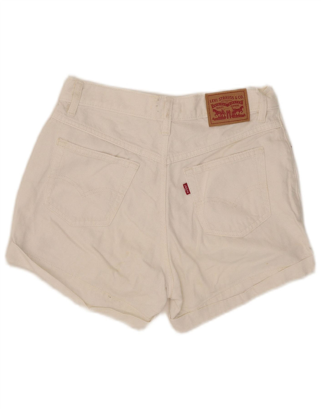 Levi's denimshorts til kvinder W27 Small White