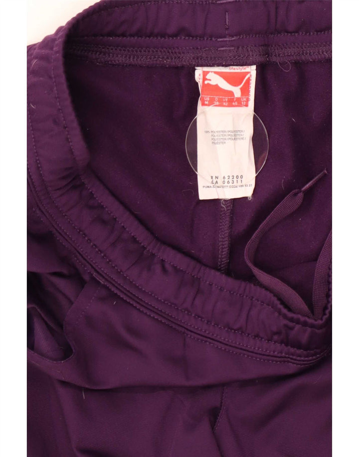 Puma Træningsdragtsbukser til kvinder UK 12 Medium Lilla Polyester