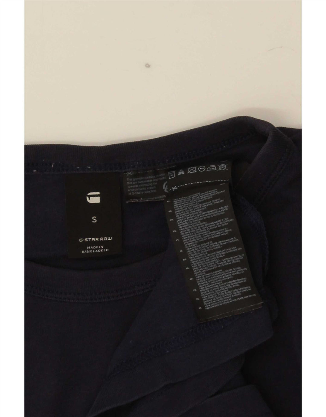 G-Star Herre grafisk T-shirt Top Lille marineblå bomuld