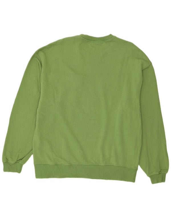 Zara Herre Sweatshirt Jumper XL Grøn Bomuld