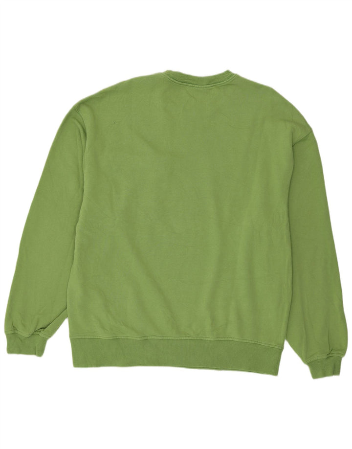 Zara Herre Sweatshirt Jumper XL Grøn Bomuld