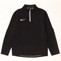 Nike Herre Dri Fit Pullover med lynlås-hals Træningsdragt Top Lille sort Colourblock