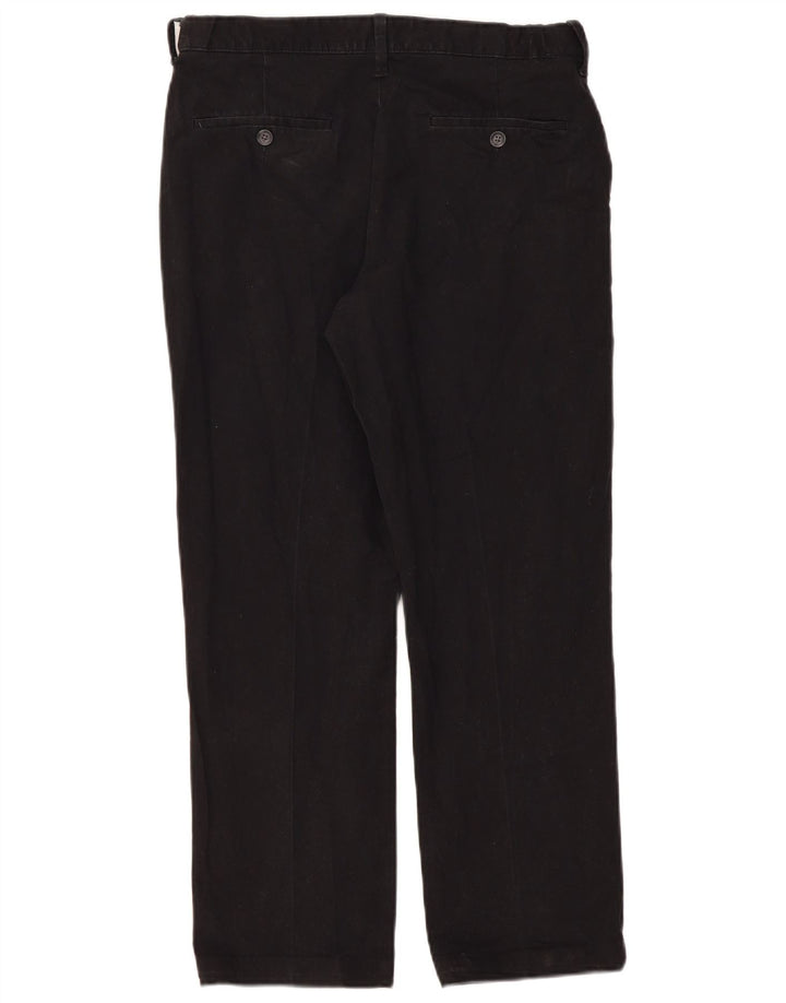Marks & Spencer Herre Lige Regular Fit Chinobukser W32 L29 Sort
