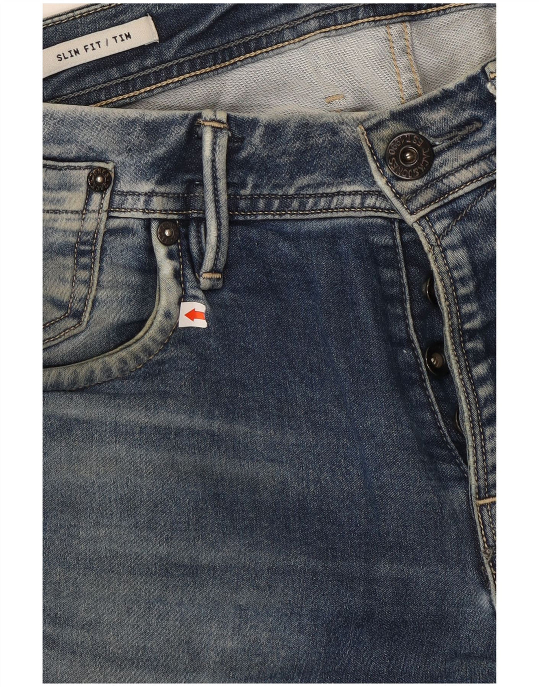 JACK & JONES Herre Tim Slim Jeans W30 L34 Blå Bomuld