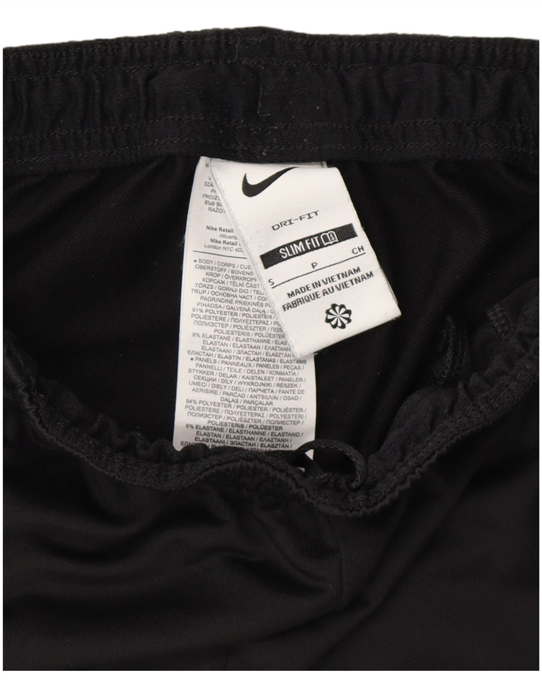 NIKE Dame Dri Fit Slim Fit Træningsdragt Bukser UK 10 Small Black