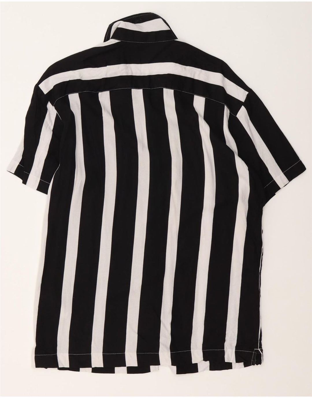 Jack & Jones Kortærmet Herreskjorte Medium Sort Stribet Viscose