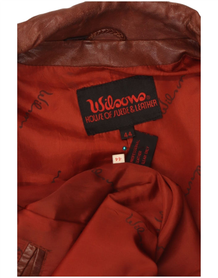 Wilsons Dame Læderjakke IT 44 Medium Brun Læder