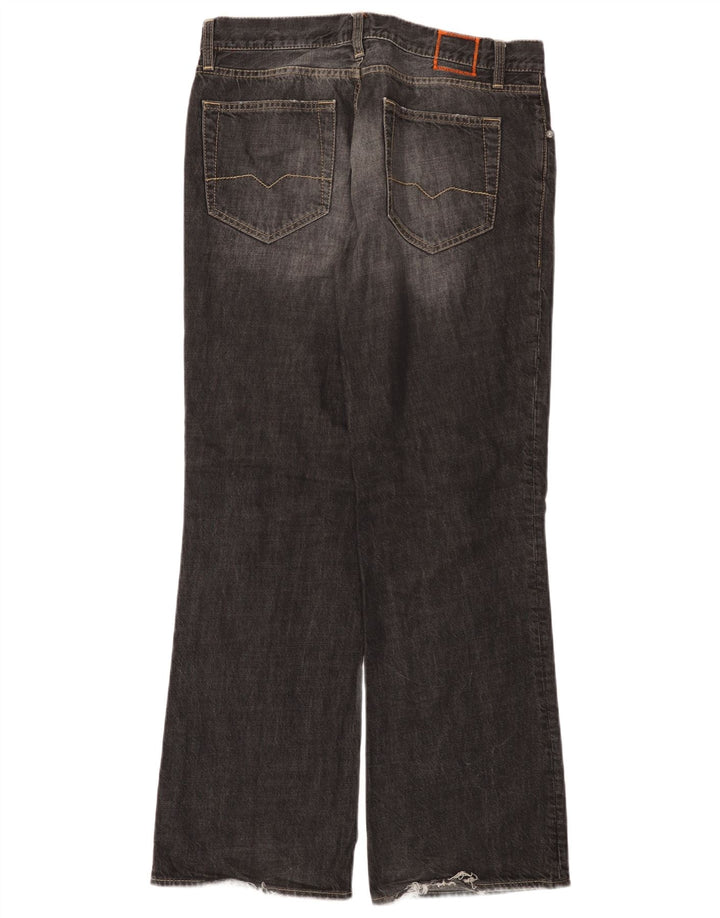 HUGO BOSS Herre Bootcut Jeans W34 L32 Sort Bomuld