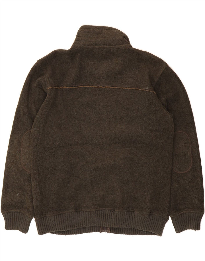 MARKS & SPENCER Mens Bomber Jacket UK 42 XL Brown Polyester Vintage Marks & Spencer and Second-Hand Marks & Spencer from Messina Hembry 