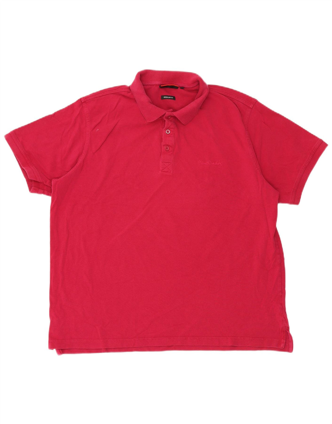 Pierre Cardin Herre Regular Fit Polo Shirt 2XL Rød Bomuld