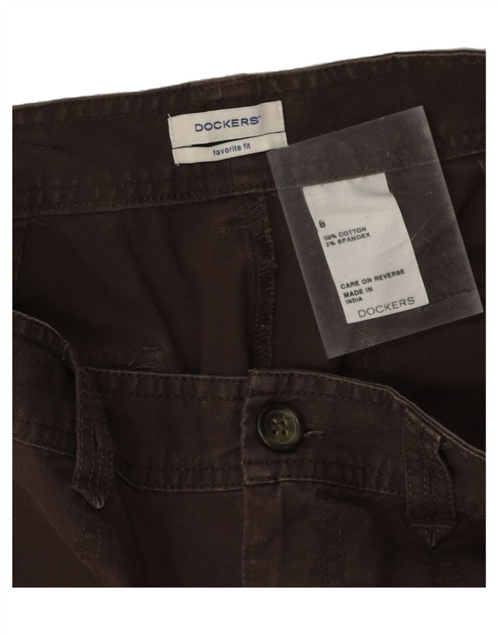 DOCKERS Womens Favorite Fit Cargo Bermuda Shorts US 8 Medium W32  Brown Vintage Dockers and Second-Hand Dockers from Messina Hembry 