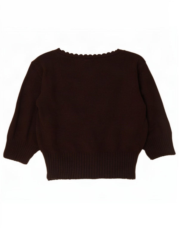 Bay Kortærmet Bolero Jumper UK 8 Small Brun Akryl