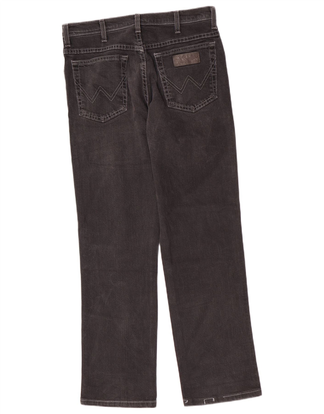Wrangler Herre Texas Stretch Straight Jeans W33 L29 Grå Bomuld