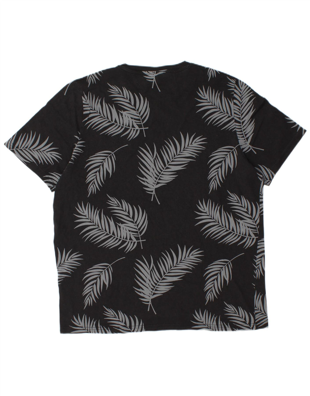 Puma Herre T-Shirt Top Stor Sort Blomster Bomuld