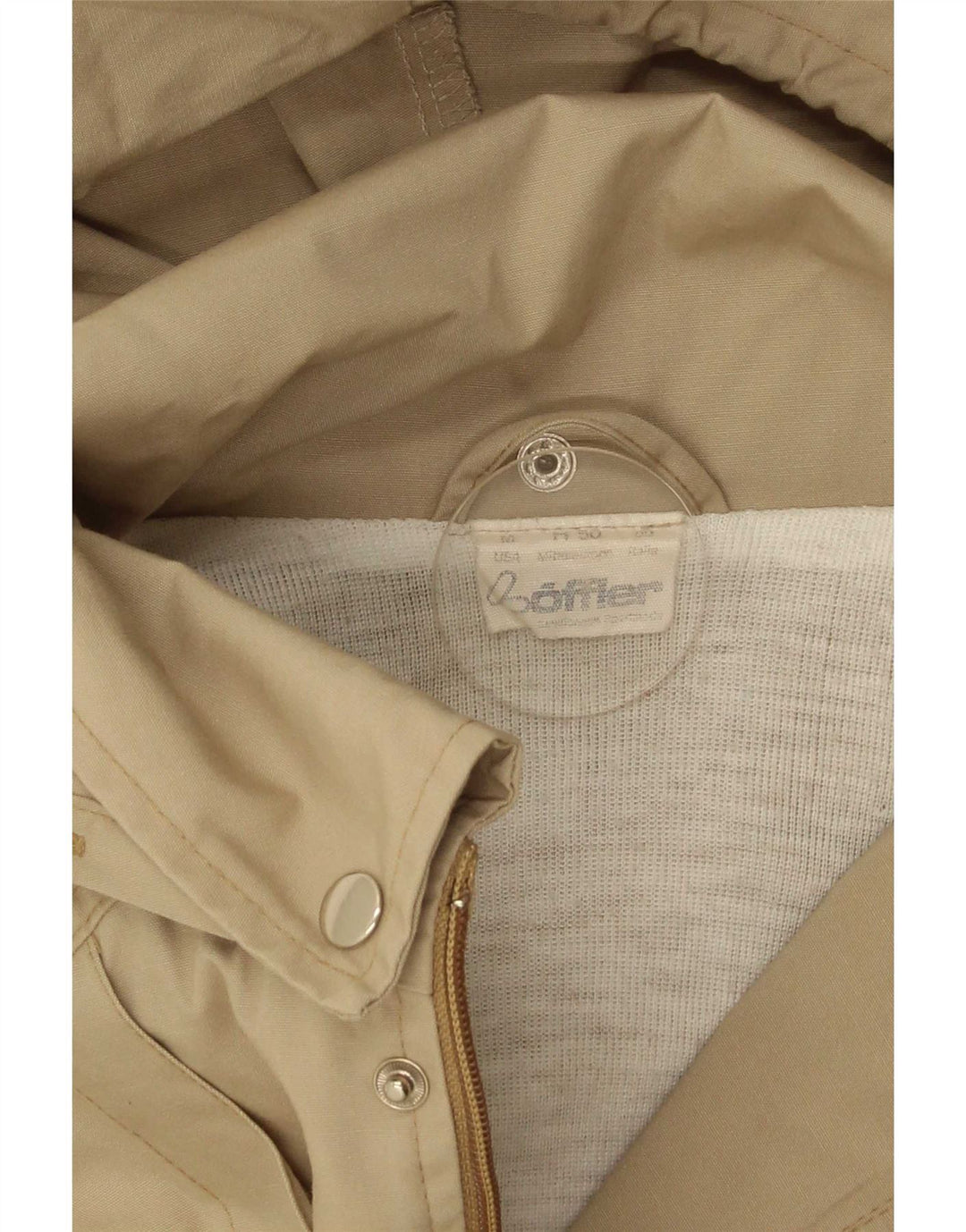Loffler Herre Hooded Parka Jacket UK 38 Medium Beige