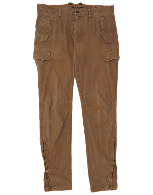 Mason's Slim Cargo Bukser til mænd EU 52 XL W36 L33 Beige Bomuld