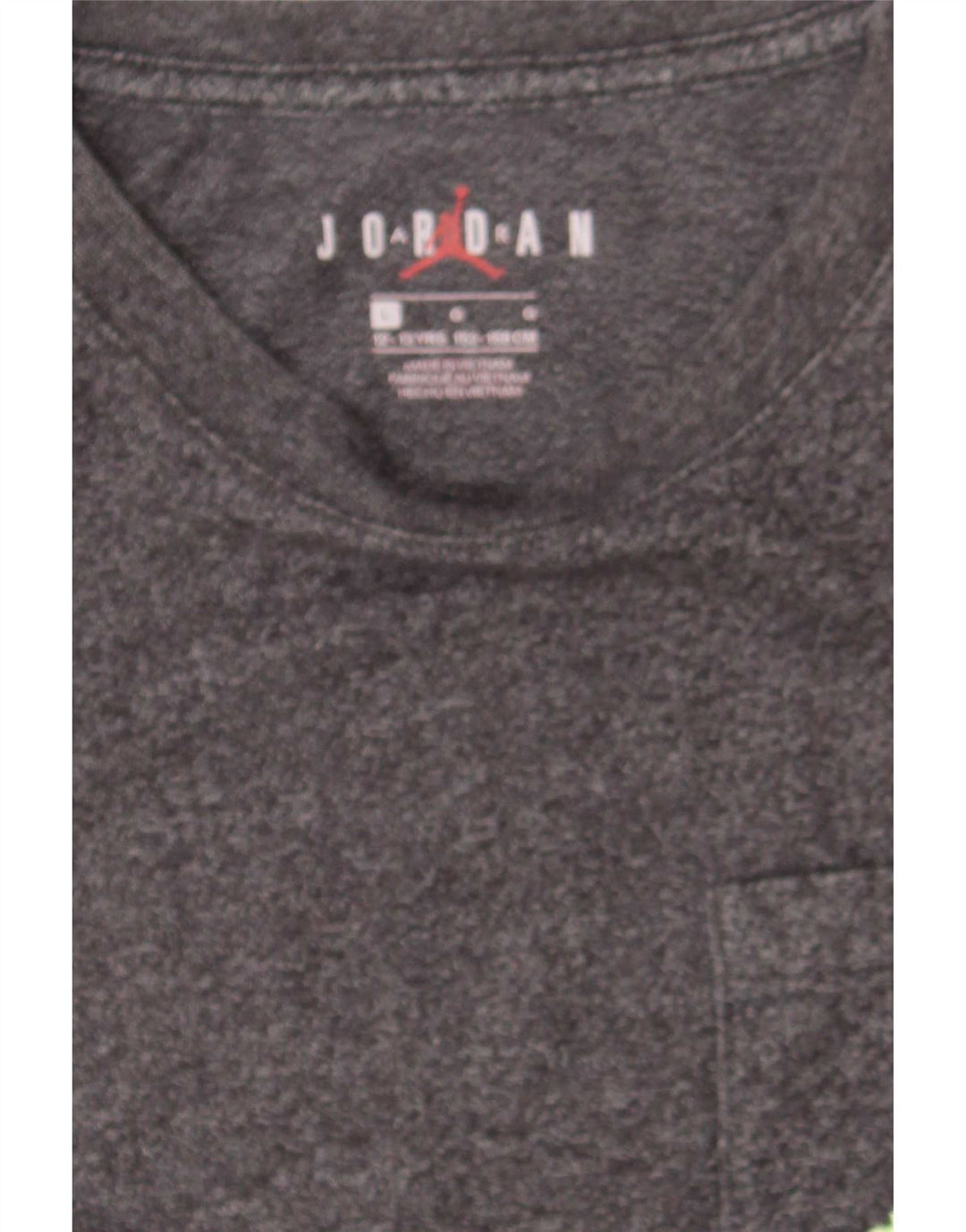 Jordan Boys T-Shirt Top 12-13 År Stor Grå Flecked