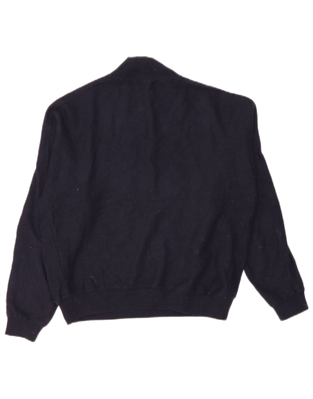 Zara Dame Turtle Neck Jumper Sweater UK 14 Medium Navy Blue Nylon