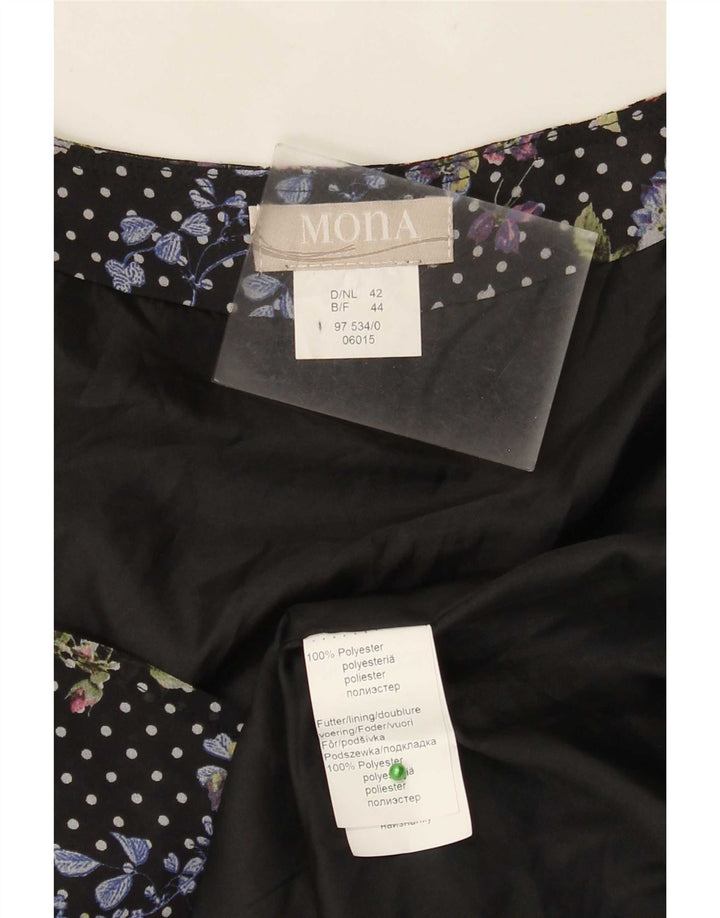 Mona Dame A-Line Kjole EU 42 Stor Flerfarvet Floral Polyester