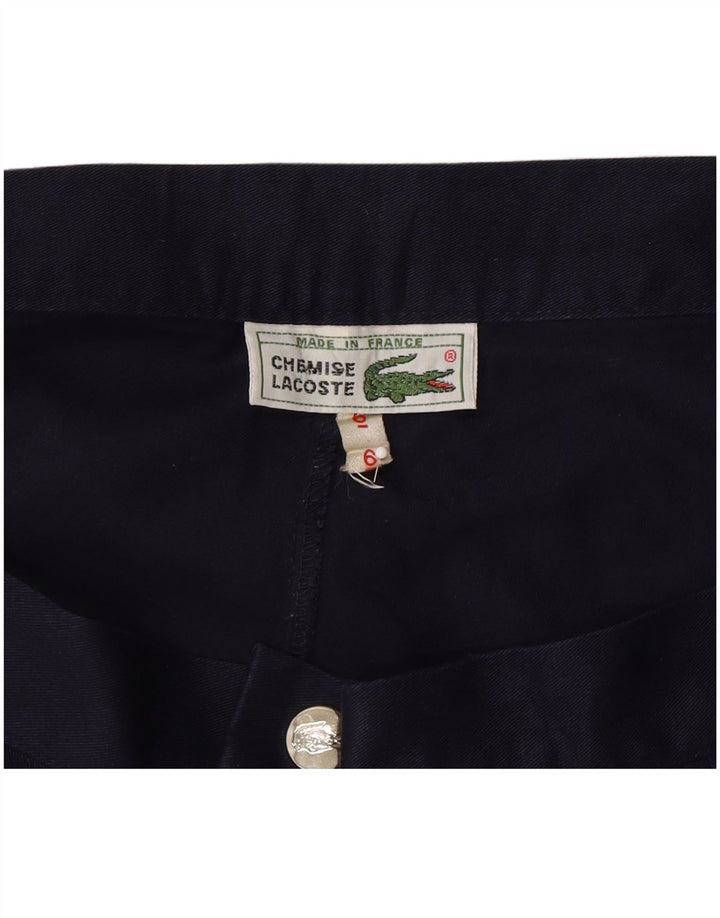 LACOSTE Womens Chino Shorts W34 Large Navy Blue