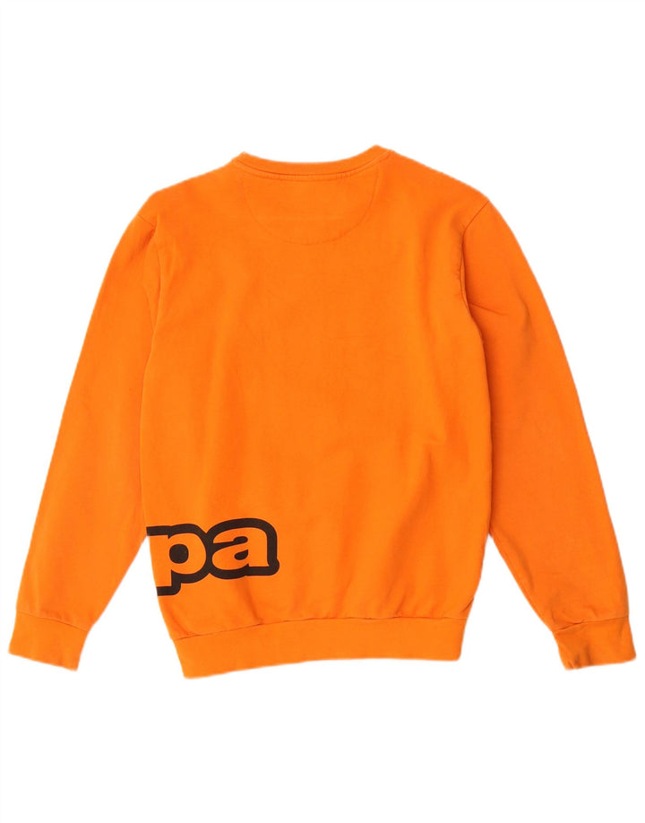 Kappa Boys Grafisk Sweatshirt Jumper 13-14 år Orange Bomuld