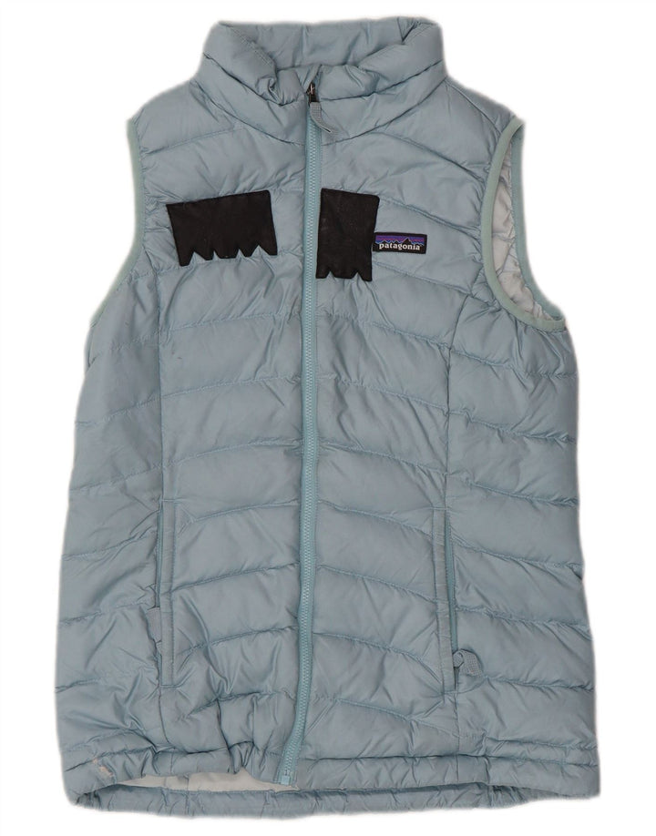 Patagonia Boys Polstret Gilet 11-12 år Large Blue Polyester