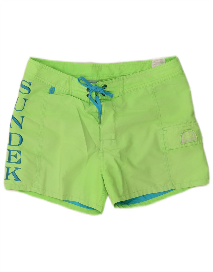 Sundek Herre Grafiske Badeshorts Medium Grøn Polyester