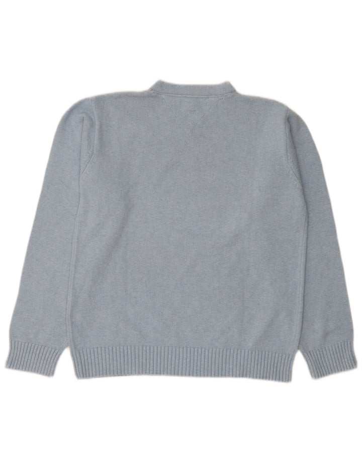 Tommy Hilfiger Herre V-hals sweater Medium Blå Bomuld