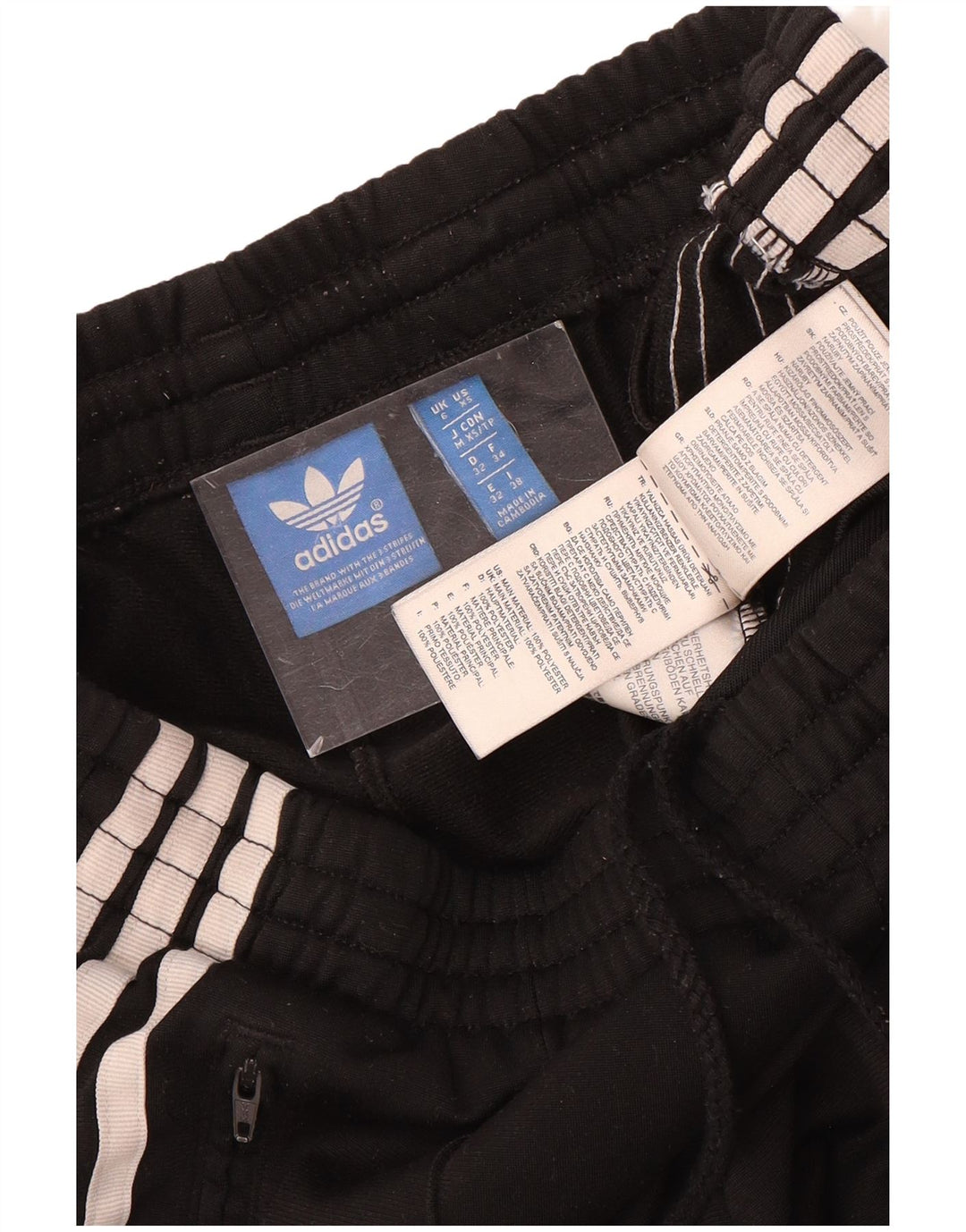 ADIDAS træningsdragt bukser til kvinder UK 6 XS sort polyester