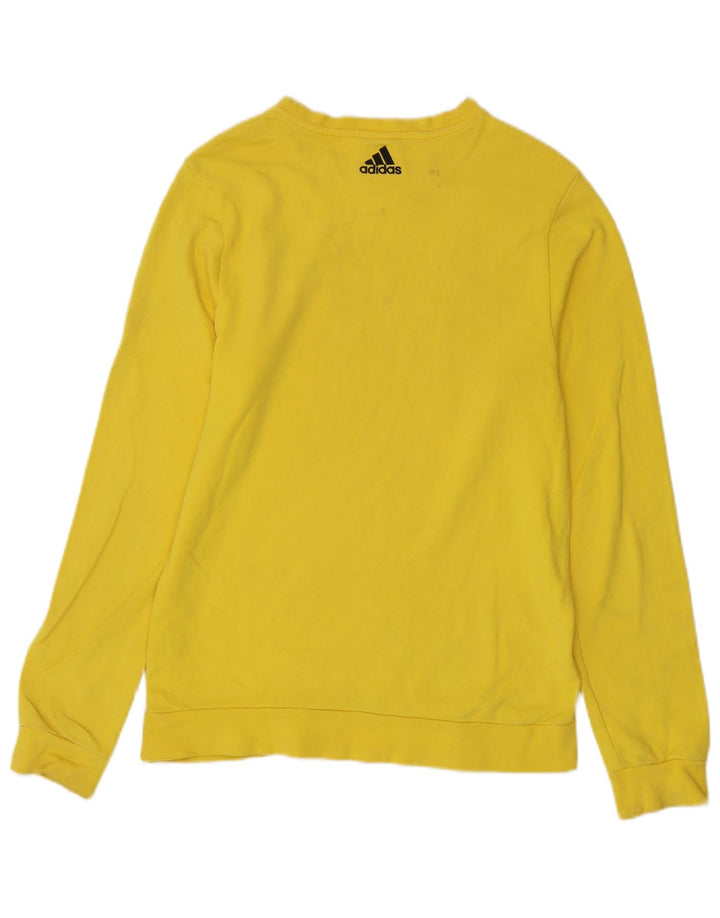 Adidas Herre grafisk sweatshirt Jumper Medium Gul