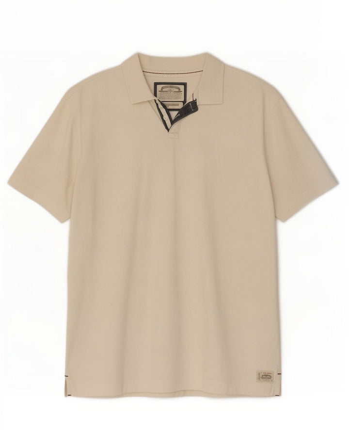 White Stuff Herre Polo Shirt Large Off Bomuld