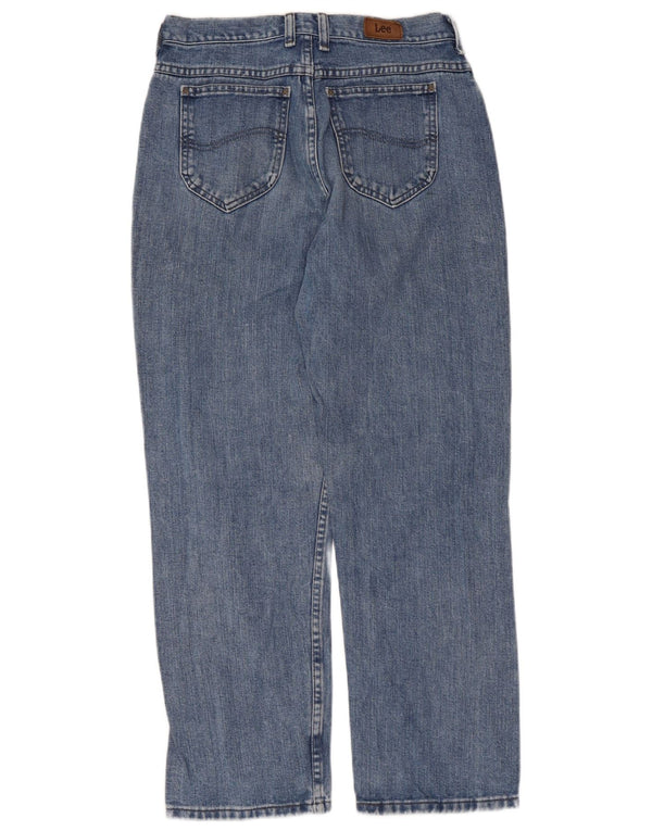 Lee Womens Petite Straight Jeans US 6 Medium W28 L28 Blue Cotton
