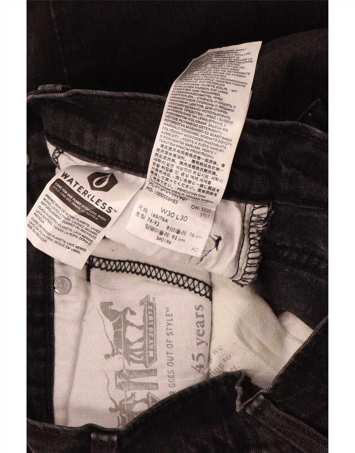 Levi's Herre 511 Slim Jeans W30 L30 Sort Bomuld