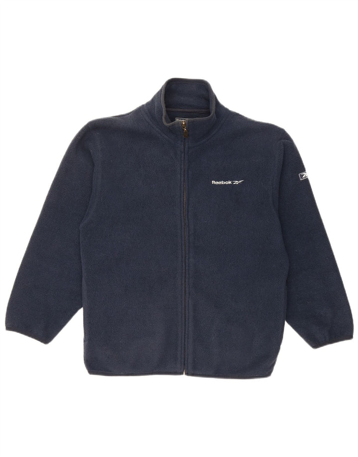 Reebok drenge fleecejakke 10-11 år marineblå polyester