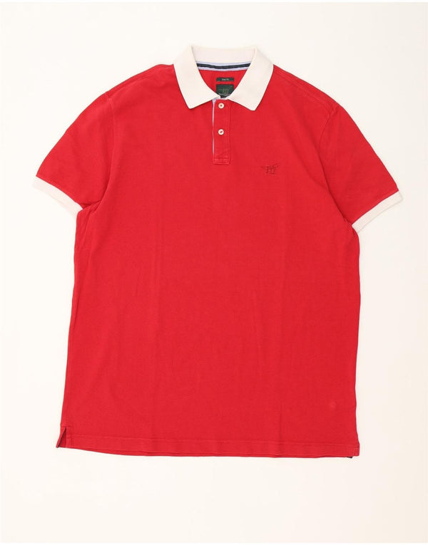 Henry Cottons Herre Slim Fit Polo Shirt 3XL Rød Bomuld