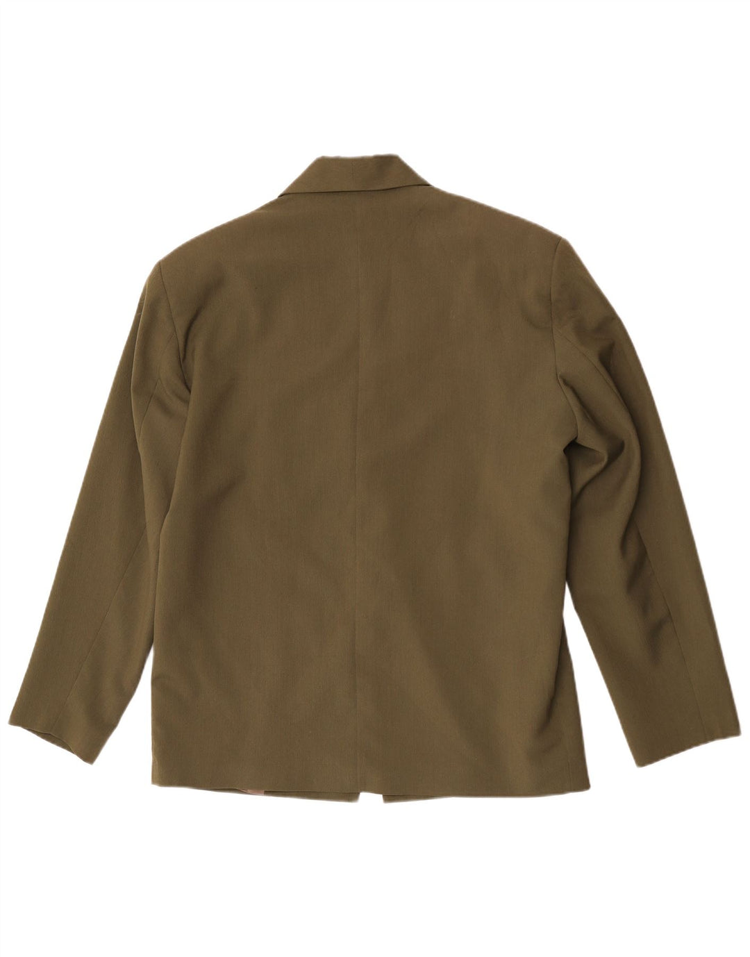 Vintage blazerjakke til mænd med 1 knap UK 38 Medium Khaki Polyester