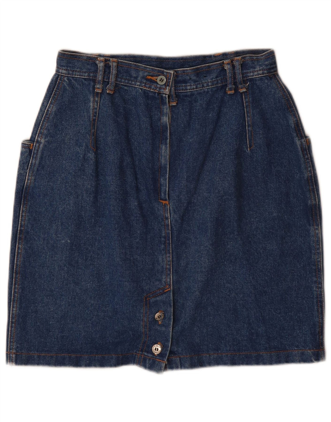 French Connection Dame Denim Nederdel W26 Lille Blå
