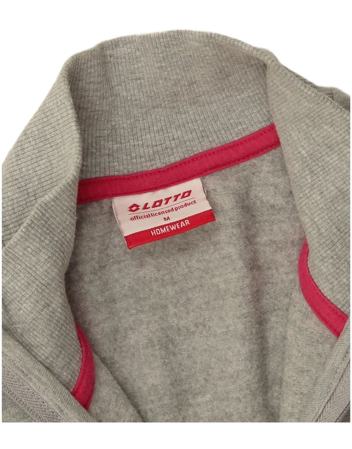 Lotto Dame grafisk træningsdragt Topjakke UK 14 Medium Grey Flecked Bomuld
