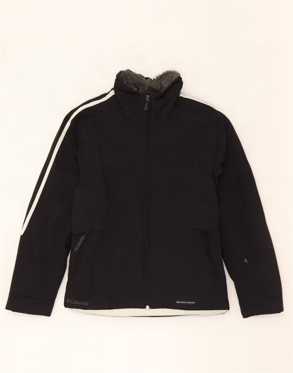 Columbia Dame Skijakke UK 14 Medium Sort Nylon