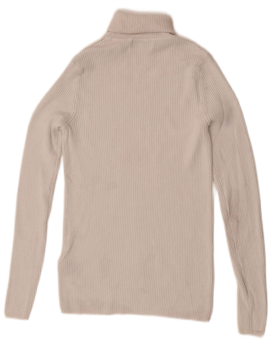 Marks & Spencer Dame Strik Roll Neck Top Langærmet UK 10 Small Off White